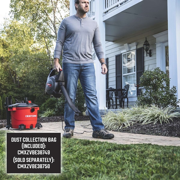 Craftsman 16 Gallon 6.5 Peak HP Wet/Dry Vacuum with Detachable Blower and Attachments - CMXEVBE17607
