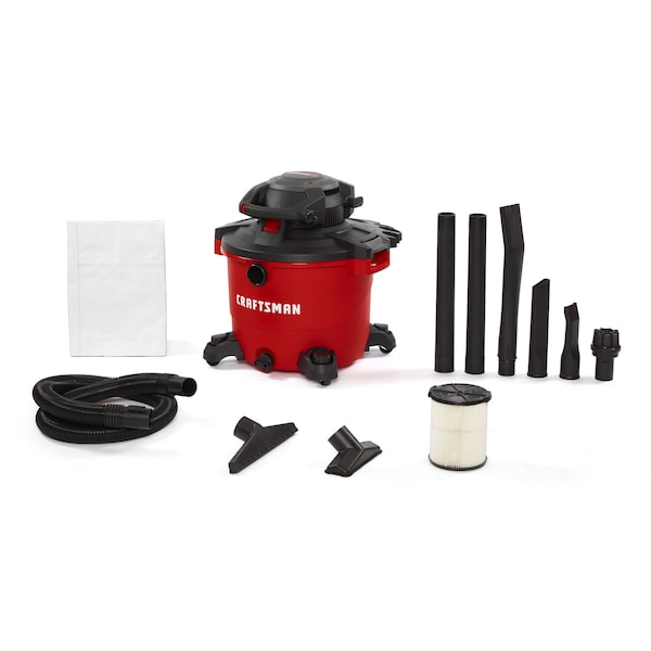 Craftsman 16 Gallon 6.5 Peak HP Wet/Dry Vacuum with Detachable Blower and Attachments - CMXEVBE17607