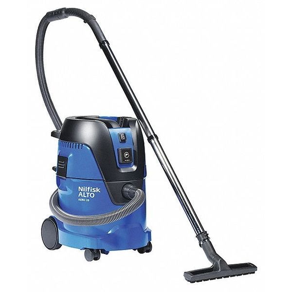 Nilfisk Aero, Shop Vacuum, 6 gal, PET, 3600 l/min, 1 1/2 hp - 107406622