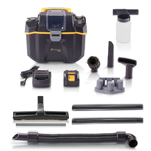 Prolux Cordless Commercial Wet/Dry Tool & Travel Vacuum - PWDPRO