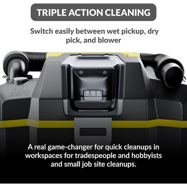Prolux Cordless Commercial Wet/Dry Tool & Travel Vacuum - PWDPRO