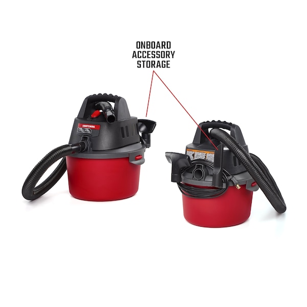 Craftsman 2.5 Gallon 2.5 Peak HP Wet/Dry Vac, Portable Shop Vacuum with Attachments - CMXEVBE17250
