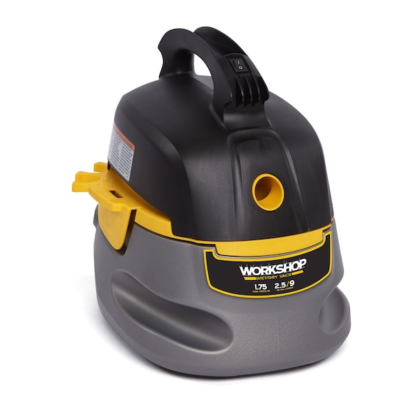 Workshop Wet/Dry Vacs Portable 2.5 Gal. 1.75 Peak HP Wet/Dry Shop Vacuum with Accessories - WS0255VA