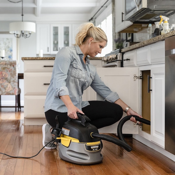 Workshop Wet/Dry Vacs Portable 2.5 Gal. 1.75 Peak HP Wet/Dry Shop Vacuum with Accessories - WS0255VA