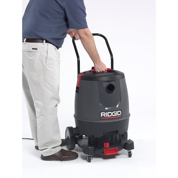 Ridgid Wet/Dry Vacuum, 16 gal., Fine Dust Filter, 193 cfm, 65 HP - 50338