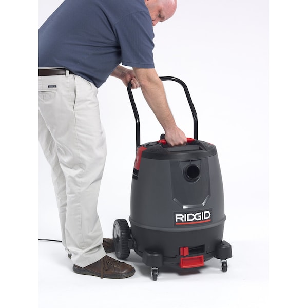 Ridgid Wet/Dry Vacuum, 16 gal., Fine Dust Filter, 193 cfm, 65 HP - 50338