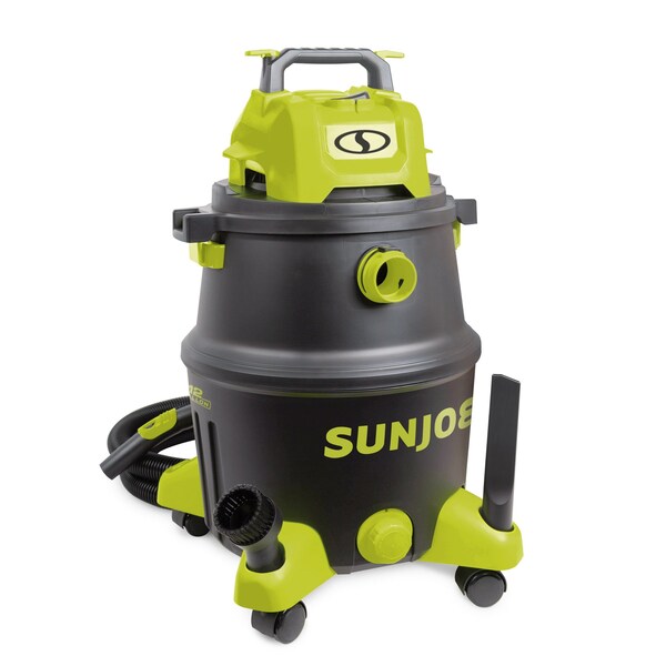 Sun Joe 12-Gal 1200W 6.5 Pk HP Wet/Dry Shop Vac, HEPA Filtration, Wheeled w/Attachments - SWD12000