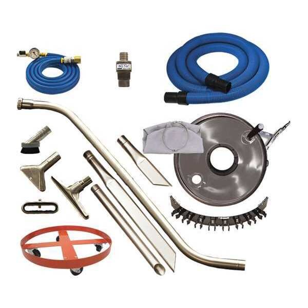 Exair Deluxe Heavy Duty Dry Vacuum Sys, 3 gal., Hose Dia. 1-1/2", 68 scfm - 6297-30