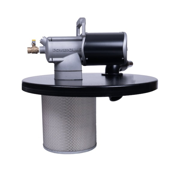 Guardair PowerQUAD 55 Gallon Vacuum Generating Head w/ 1.5in Inlet - PQ55H150
