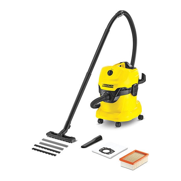 Karcher WD, Shop Vacuum, 3 1/2 gal, Standard, 76 cfm, 2 1/2 hp - WD 4