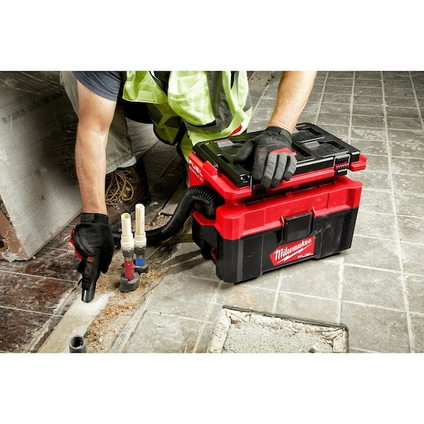 Milwaukee Tool Wet/Dry Vacuum, 2 1/2 gal, 0 hp - 0970-20, 48-11-1880