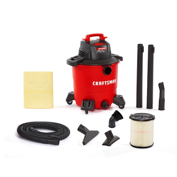 Craftsman 9 Gallon 4.25 Peak HP Wet/Dry Shop Vacuum with Dusting Brush and Attachments - CMXEVBE18690