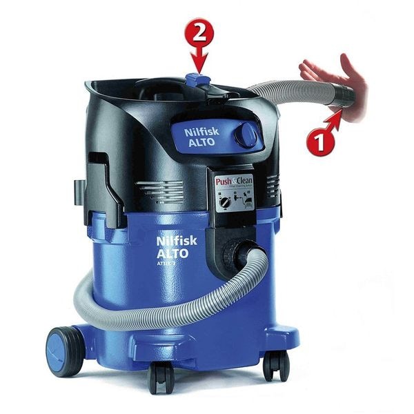 Nilfisk Contractor, Shop Vacuum, 8 gal, Standard, 135 cfm, 1 1/2 hp - 302004229