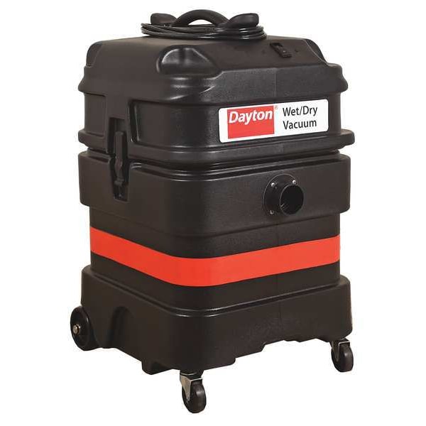 Dayton Industrial/Commercial, Shop Vacuum, 18 gal, Standard, 108 cfm, 1 1/2 hp - MV-1800-0GEV