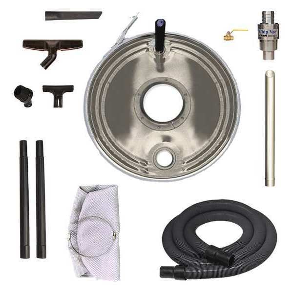 Exair Chip Vacuum System, 55 gal., Hose Dia. 1-1/2", 40 scfm - 6193