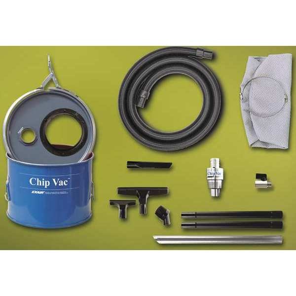 Exair Mini Chip Vacuum System, 5 gal., Hose Dia. 1-1/2", 33 scfm - 6193-5