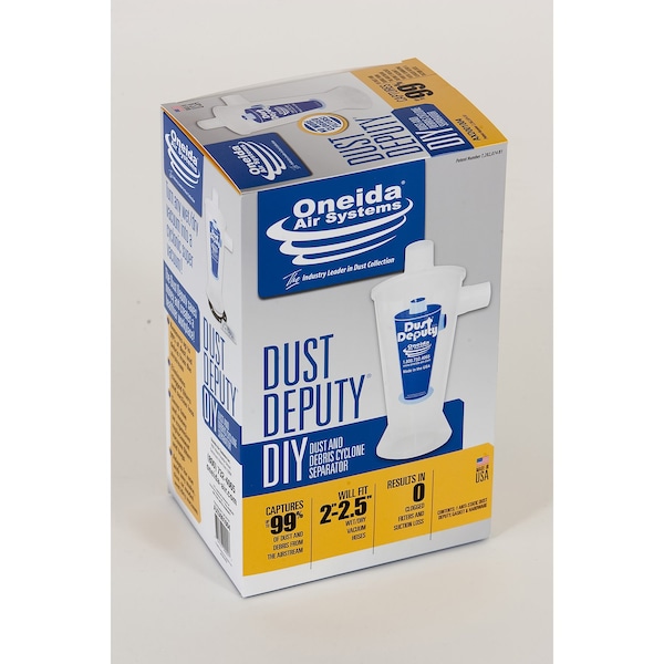 Oneida Oneida Air Systems Dust Deputy 13.5 in. L X 7 in. W X 8 in. D DIY Wet/Dry Vac Cyclone Separator Kit - AXD001004