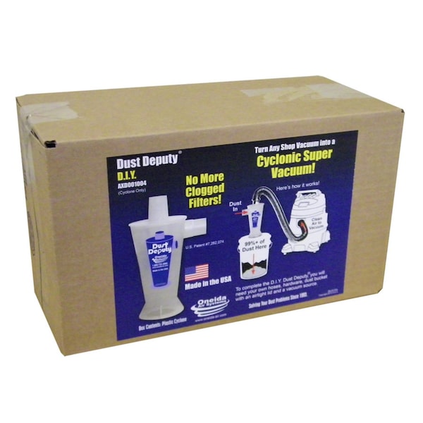 Oneida Oneida Air Systems Dust Deputy 13.5 in. L X 7 in. W X 8 in. D DIY Wet/Dry Vac Cyclone Separator Kit - AXD001004