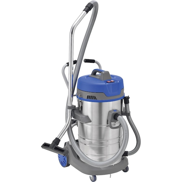 Global Industrial 21 Gallon HEPA Wet Dry Vacuum, Stainless Steel - 713166