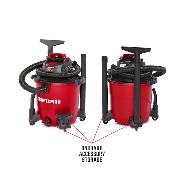 Craftsman 9 Gallon 4.25 Peak HP Wet/Dry Vac, Portable Shop Vacuum with Attachments - CMXEVBE17590