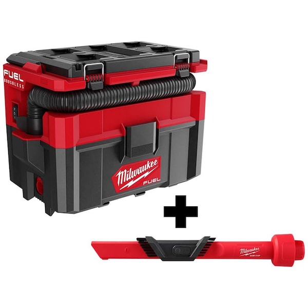 Milwaukee Tool Wet/Dry Vacuum, 2 1/2 gal, 0 hp - 0970-20, 49-90-2023