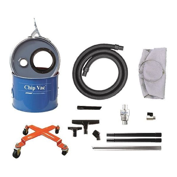 Exair Deluxe Mini Chip Vacuum System, 5 gal., Hose Dia. 1-1/2", 33 scfm - 6293-5