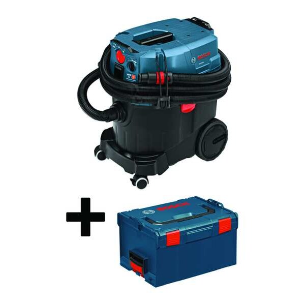 Bosch Dust Extractor, Dust Extractor, 9 gal, HEPA, 150 cfm - VAC090AH + L-BOXX-3