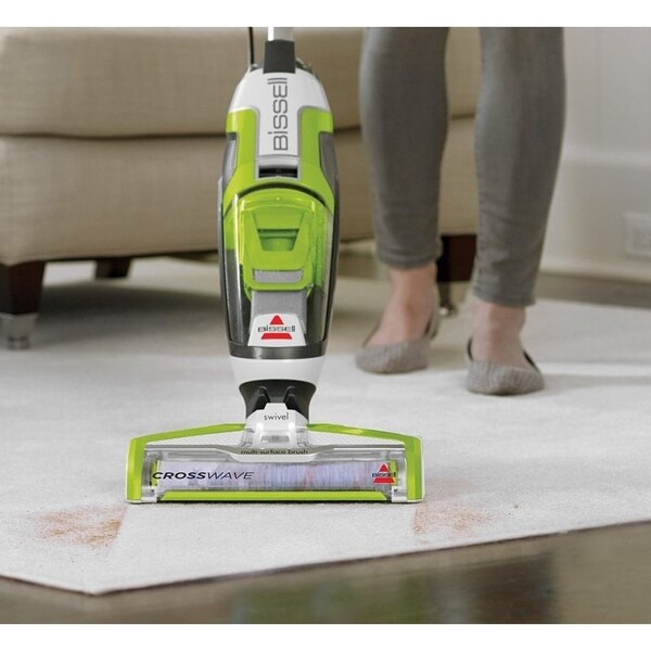 Bissell CrossWave 1785 Wet and Dry Vacuum, 28 oz, Pleated, Chacha Lime/Titanium/White - 1785/17852