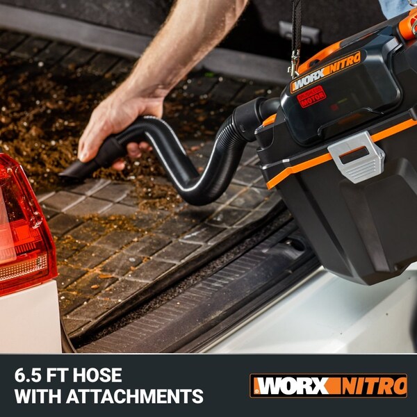 Worx 20V 2.1 Gal Cordless Wet/Dry Vacuum, No Battery and Charger Included, Tool Only - WX031L.9