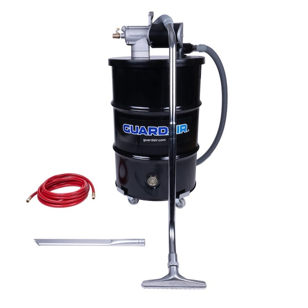 Guardair PowerQUAD 55 Gallon Vacuum Kit w/ 1.5in Inlet - PQ55C150