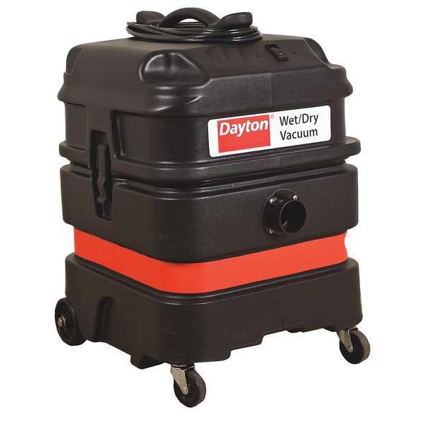Dayton Industrial/Commercial, Shop Vacuum, 13 gal, Standard, 108 cfm, 1 1/2 hp - MV-1300-0GEV