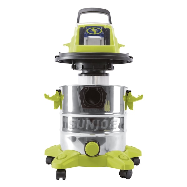 Sun Joe 24V iON+ 5.3-Gallon Cordless 4.0-Ah Portable Stainless Steel Wet/Dry Vacuum - 24V-WDV6000