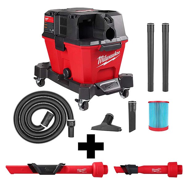 Milwaukee Tool Wet/Dry Vacuum, 6 gal, 3 1/2 hp - 0910-20, 49-90-2023, 49-90-2028