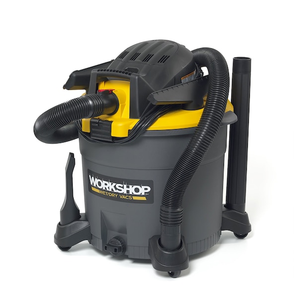 Workshop Wet/Dry Vacs 16 Gal. 6.5 Peak HP Heavy-Duty Wet/Dry Shop Vacuum with Accessories - WS1600VA