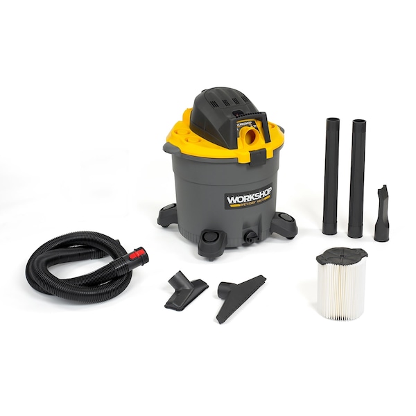 Workshop Wet/Dry Vacs 16 Gal. 6.5 Peak HP Heavy-Duty Wet/Dry Shop Vacuum with Accessories - WS1600VA