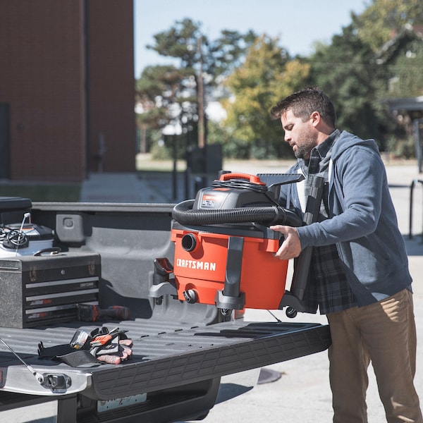 Craftsman 12 Gallon 6.0 Peak HP Wet/Dry Vac, Portable Shop Vacuum with Attachments - CMXEVBE17594