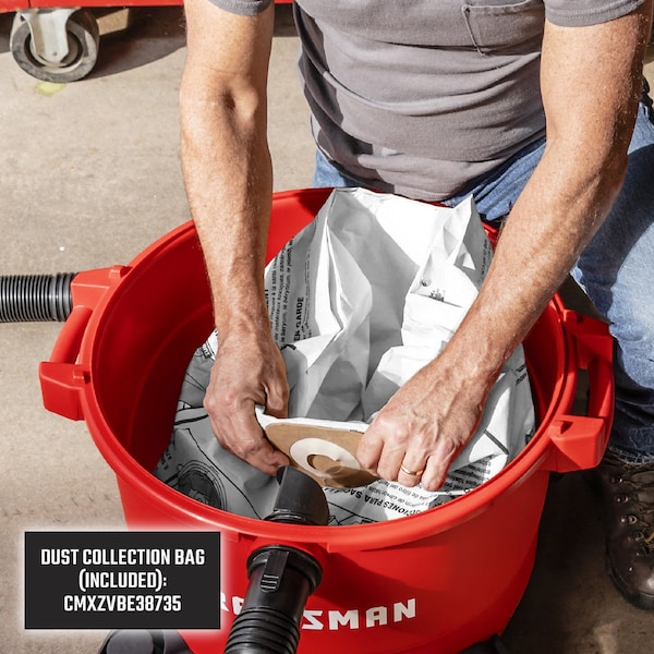 Craftsman 12 Gallon 6.0 Peak HP Wet/Dry Vac, Portable Shop Vacuum with Attachments - CMXEVBE17594