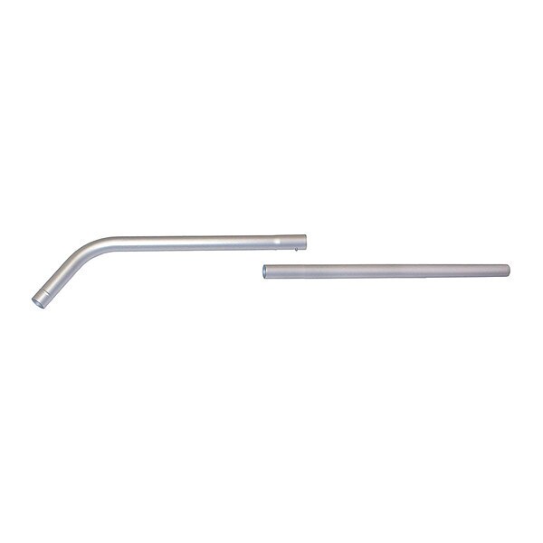 Proteam 54" Two-Piece Friction Fit One-Bend Aluminum Wand w/ Button Lock - 102266