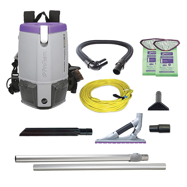 Proteam Super Coach Pro 6, 6 qt. Backpack Vacuum w/ ProBlade Carpet Tool Kit - 107533