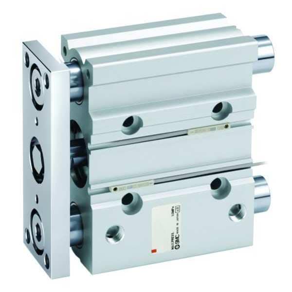 Smc Compact Guided Air Cylinder, 20mm Stroke - MGPL20-20Z