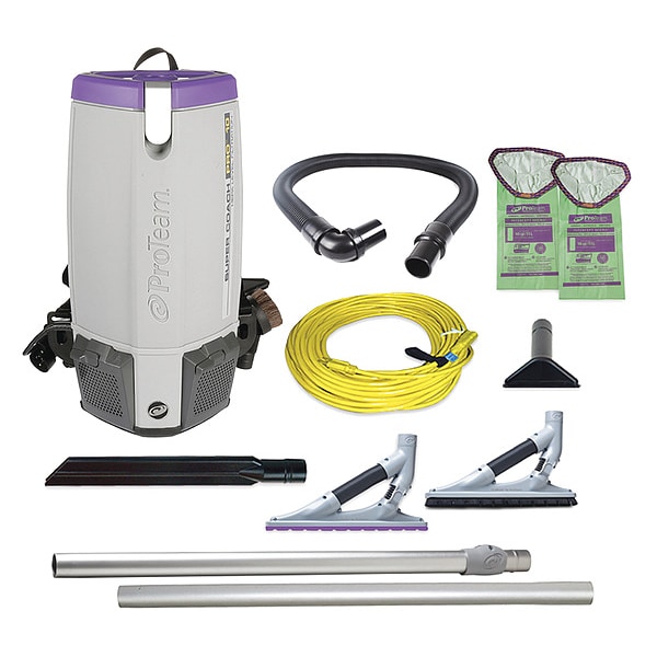 Proteam Super Coach Pro 10, 10 qt. Backpack Vacuum w/ ProBlade Hard Surface & Carpet Tool Kit - 107538