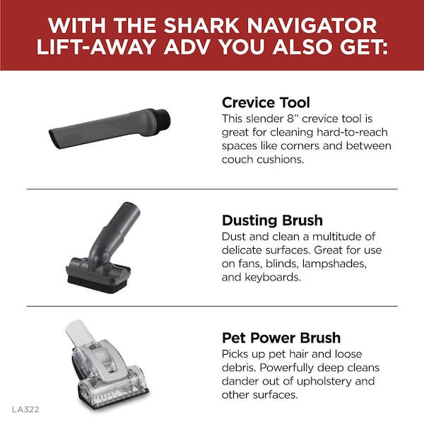 Shark Shark Navigator Bagless Corded Foam Filter/HEPA Upright Vacuum - LA322