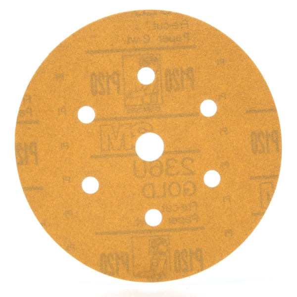 Disco de Oro Hookit 3M DF236U, 01081, 6", P, Paquete de 400 - 01081
