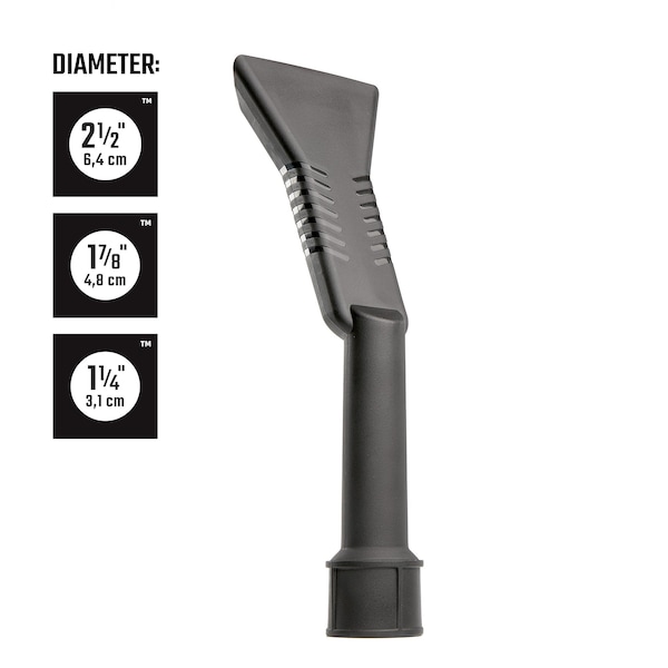 Craftsman 1-1/4 in., 1-7/8 in. and 2-1/2 in. Wet/Dry Vacuum Claw Nozzle Attachment - CMXZVBE38657