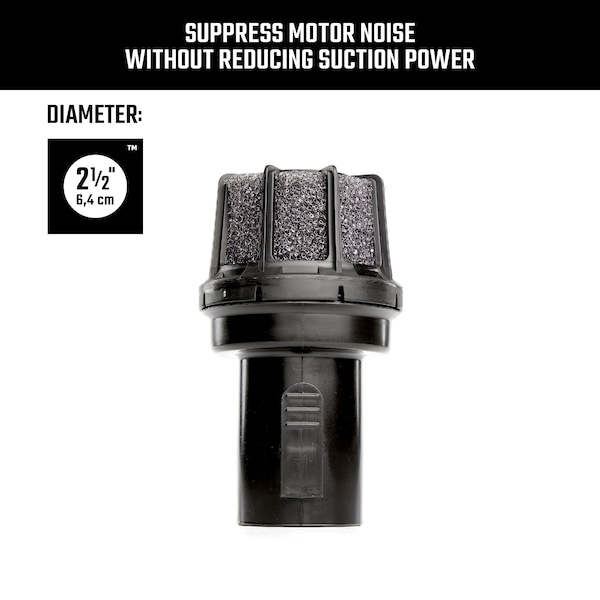 Craftsman 2-1/2 in. Muffler Diffuser Wet/Dry Vac Attachment for Shop Vacuums - CMXZVBE38660