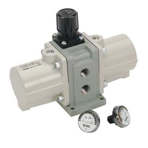 Smc Booster Regulator, 1/4" NPT Port - VBA10A-T02G-Z