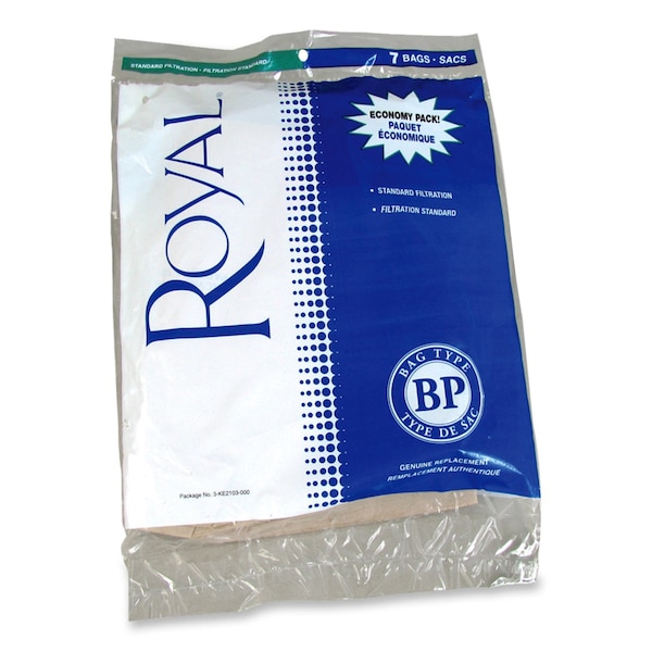 Hoover Paper Bag, Dry BP, 8-3/4x8-3/4x11-1/2, PK7 - 401000BP