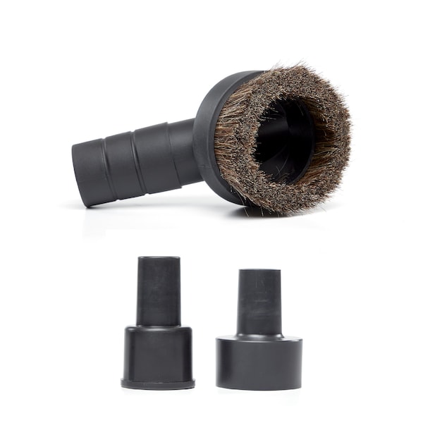Craftsman 1-1/4 in. Natural Hair Dusting Brush Wet/Dry Vac Attachment with Adapters - CMXZVBE38785