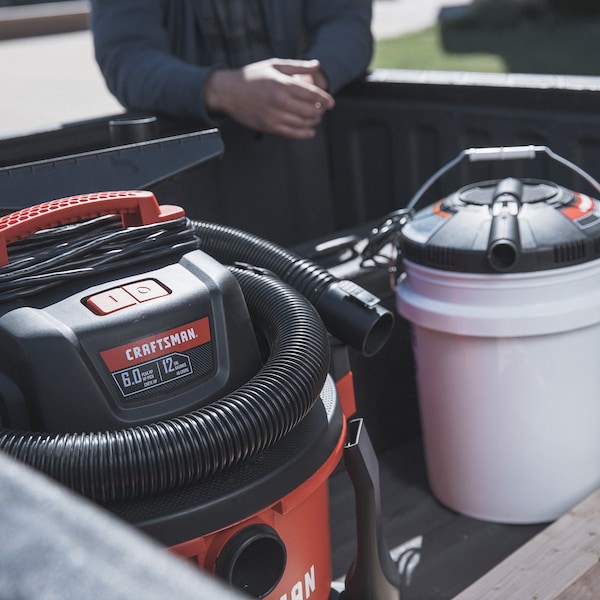 Craftsman Wet/Dry Vac Powerhead, 1.75 Peak HP Bucket Vacuum - CMXEVBE17678