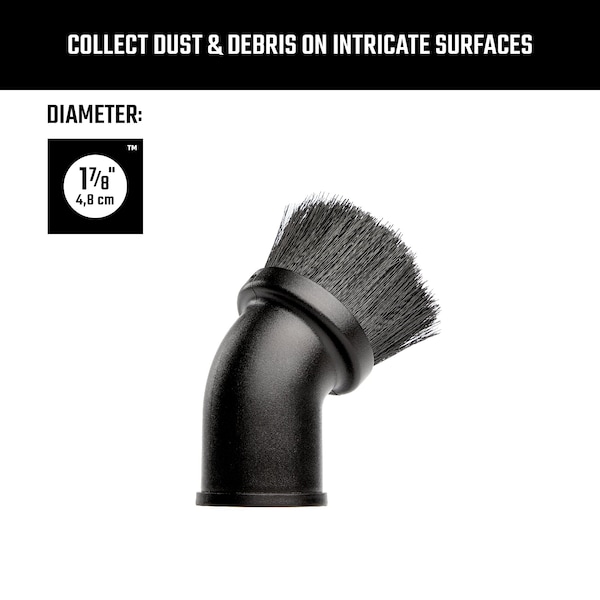 Craftsman 1-7/8 in. Dusting Brush Wet/Dry Vac Attachment for Shop Vacuums - CMXZVBE38725